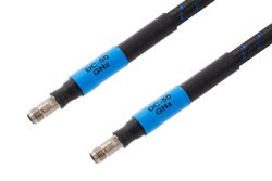 2.4mm Female to 2.4mm Female Precision Cable Using High Flex VNA Test Coax , LF Solder