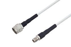 PE3TC1204 - 75 Ohm N Male to 75 Ohm F Female Low Frequency Cable Using 75 Ohm PE-SF200LL75 Coax, RoHS