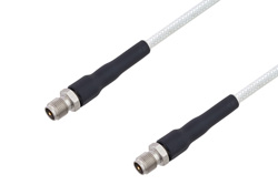 PE3TC1206 - 75 Ohm F Female to 75 Ohm F Female Low Frequency Cable Using 75 Ohm PE-SF200LL75 Coax, RoHS