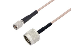 PE3W00010 - SMA Male to N Male Cable Using RG316 Coax