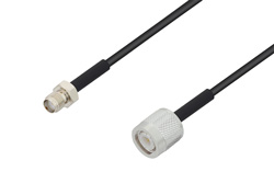 PE3W00048 - SMA Female to TNC Male Cable Using LMR-100 Coax