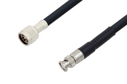 PE3W00072 - N Male to BNC Male Cable Using LMR-400 Coax