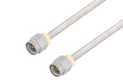 PE3W00136 - SMA Male to SMA Male Cable Using Tinned RG402 Coax