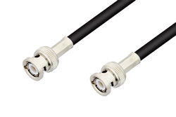 PE3W00141 - BNC Male to BNC Male Cable Using PE-C240 Coax