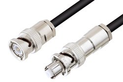 PE3W00148 - BNC Male to SHV Plug Cable Using RG58 Coax