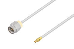 PE3W00307 - SMA Male to Mini SMP Female Cable Using Tinned RG405 Coax