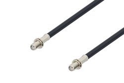 PE3W00446 - SMA Female Bulkhead to SMA Female Bulkhead Cable Using LMR-195 Coax