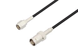 PE3W00695 - SMA Male to BNC Female Low Loss Cable Using LMR-100 Coax