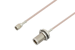 PE3W00705 - Reverse Polarity SMA Male to N Female Bulkhead Cable Using RG316 Coax