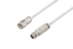 PE3W00781 - 2.92mm Male to 2.4mm Female Cable Using PE-SR405AL Coax