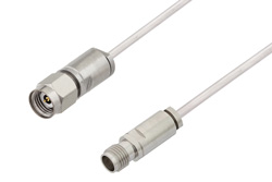 PE3W00790 - 2.4mm Male to 2.4mm Female Cable Using PE-SR405AL Coax