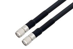 PE3W00808/HS - TNC Male to TNC Male Low Loss Cable Using LMR-400-UF Coax with HeatShrink