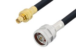 PE3W00832 - SMA Male to N Male Low Loss Cable Using LMR-400 Coax