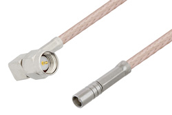 PE3W01114 - SMA Male Right Angle to MCX Jack Cable Using RG316-DS Coax