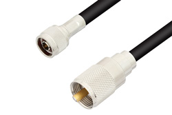 PE3W01160 - N Male to UHF Male Cable Using RG213 Coax