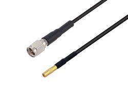 PE3W01211 - SMA Male to MMCX Jack Low Loss Cable Using LMR-100 Coax