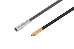 PE3W01213 - MMCX Plug to MCX Jack Cable Using RG174 Coax