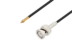 PE3W01280 - MMCX Plug to BNC Male Cable Using LMR-100 Coax