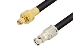 PE3W01313 - SMA Male to BNC Male Cable Using PE-C400 Coax