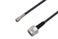 PE3W01395 - Reverse Polarity SMA Male to N Male Cable Using LMR-195 Coax