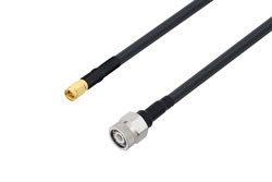 PE3W01495 - SMA Male to TNC Male Low Loss Cable Using LMR-240 Coax