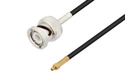 PE3W01539 - MMCX Plug to BNC Male Cable Using RG174 Coax