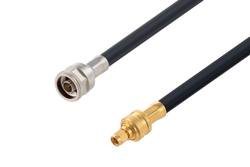 PE3W01979 - SMA Male to N Male Low Loss Cable Using LMR-400-DB Coax