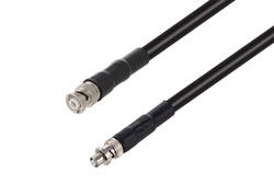 PE3W02150LF - MHV Male to SHV Plug Cable Using RG213 Coax , LF Solder