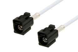 PE3W02209 - Black FAKRA Jack to FAKRA Jack Cable Using RG188-DS Coax