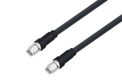 PE3W02363 - SMA Male to SMA Male Low Loss Cable Using LMR-240-UF Coax With Times Microwave Components