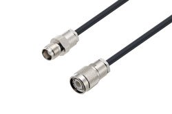 PE3W02414 - TNC Male to TNC Female Low Loss Cable Using LMR-195 Coax