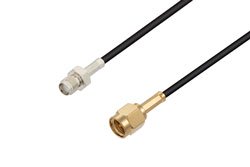 PE3W02463 - SMA Male to SMA Female Low Loss Cable Using LMR-100 Coax
