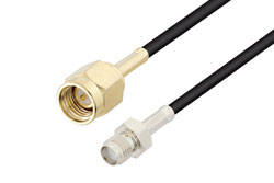 PE3W02514 - SMA Male to SMA Female Cable Using RG174 Coax