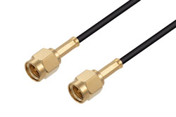 PE3W02685LF - SMA Male to SMA Male Low Loss Cable Using LMR-100 Coax , LF Solder