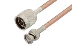PE3W02705 - N Male to BNC Male Cable Using PE-P195 Coax