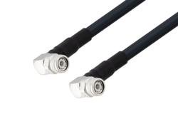 PE3W02803 - TNC Male Right Angle to TNC Male Right Angle Low Loss Cable Using LMR-400-UF Coax with Times Microwave Components
