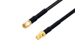 PE3W02839LF - Reverse Polarity SMA Male to Reverse Polarity SMA Female Low Loss Cable Using LMR-240-UF Coax, LF Solder