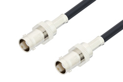 PE3W03675 - BNC Female to BNC Female Cable Using LMR-195 Coax