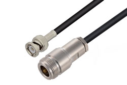 PE3W03935 - BNC Male to N Female Cable Using RG58 Coax