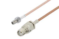 PE3W04636 - SSMA Female to SMA Female Cable Using RG178 Coax