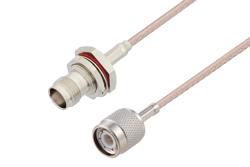 PE3W05213 - TNC Male to TNC Female Bulkhead Cable Using RG316-DS Coax
