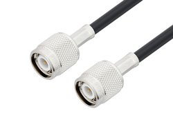 PE3W05242 - TNC Male to TNC Male Cable Using LMR-195-FR Coax