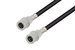PE3W05364 - Snap-On QMA Male to Snap-On QMA Male Low Loss Cable Using LMR-200 Coax