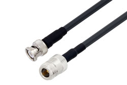 PE3W05366 - BNC Male to N Female Low Loss Cable Using LMR-240 Coax