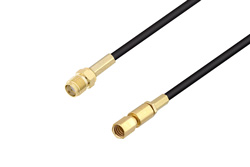 PE3W06055 - SMA Female to SSMC Plug Cable Using LMR-100 Coax