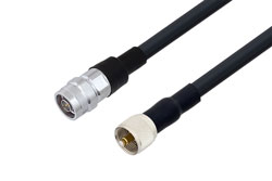 PE3W06347/HS - N Male to UHF Male Low Loss Cable Using LMR-400 Coax with HeatShrink