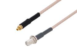 PE3W06674 - SMA Female Bulkhead to MMCX Plug Cable Using RG316-DS Coax