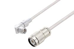 PE3W06707 - SMA Male Right Angle to TNC Male Cable Using PE-SR402AL Coax