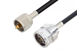 PE3W06713 - N Male to UHF Male Cable Using RG58 Coax