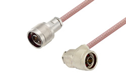 PE3W06863 - N Male to N Male Right Angle Cable Using RG142 Coax